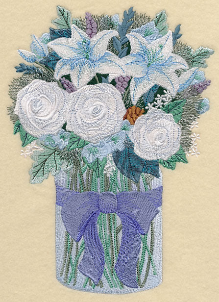 Winter Flowers in Mason Jar - Image 3