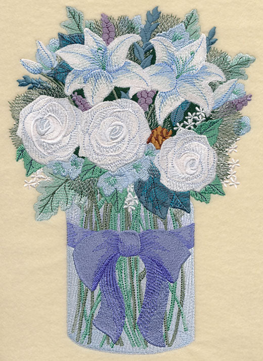 Winter Flowers in Mason Jar - Image 4