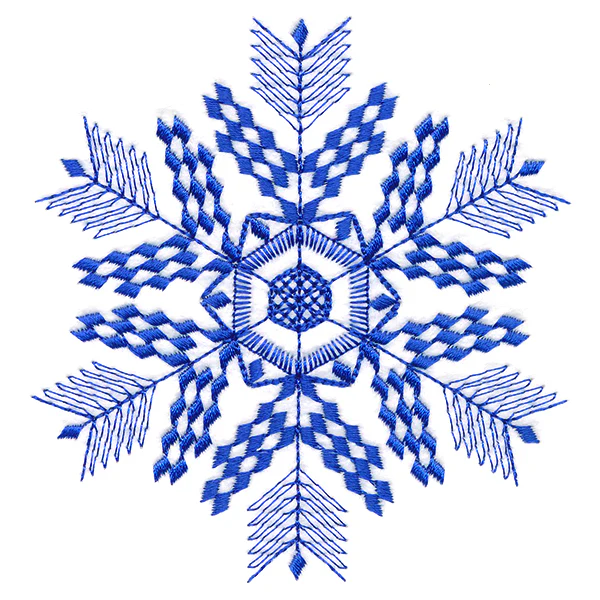 Winter Folk Art Snowflake 2 - Image 4