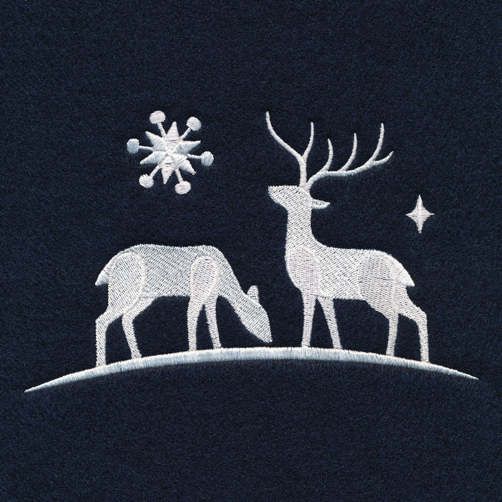 Winter Forest Deer Border Set - Image 3