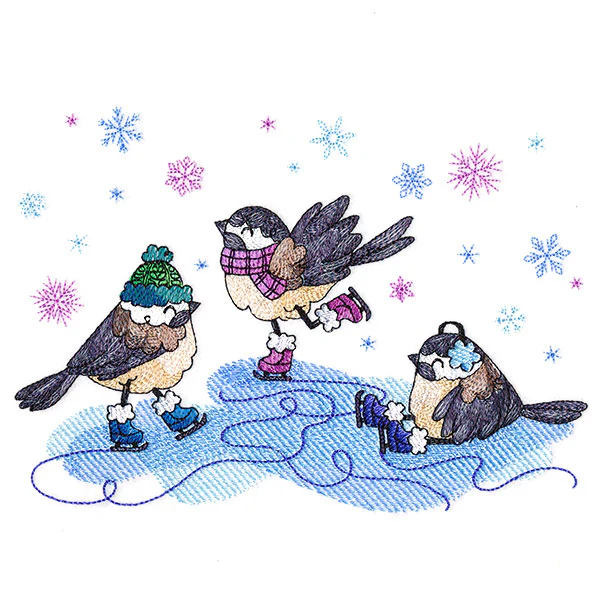 Winter Fun Chickadees - Image 3