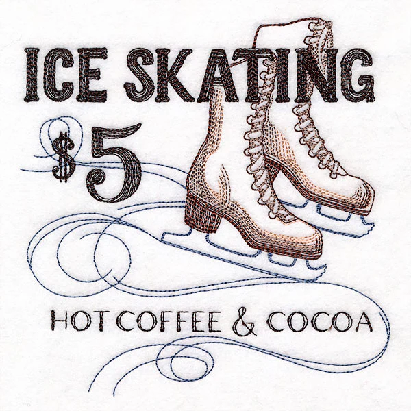 Winter Fun Market Sign - Ice Skating - Image 3