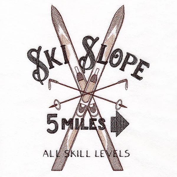 Winter Fun Market Sign - Ski Slope - Image 3