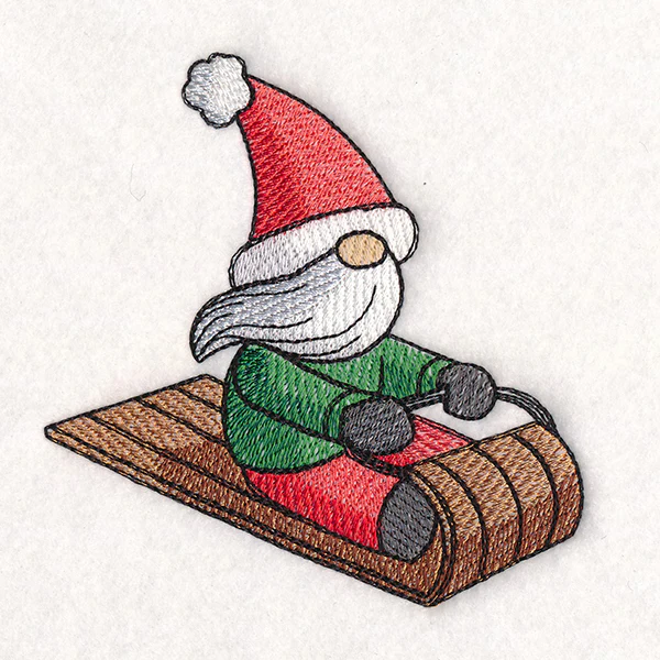 Winter Fun Sledding Gnome - Guy - Image 2