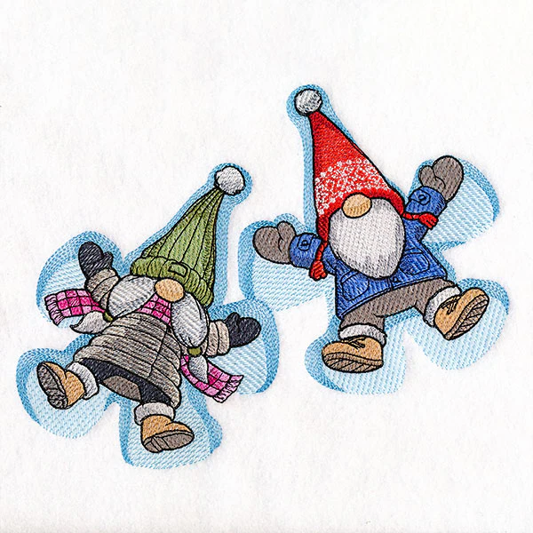 Winter Fun Snow Angel Gnomes