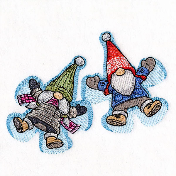 Winter Fun Snow Angel Gnomes - Image 3
