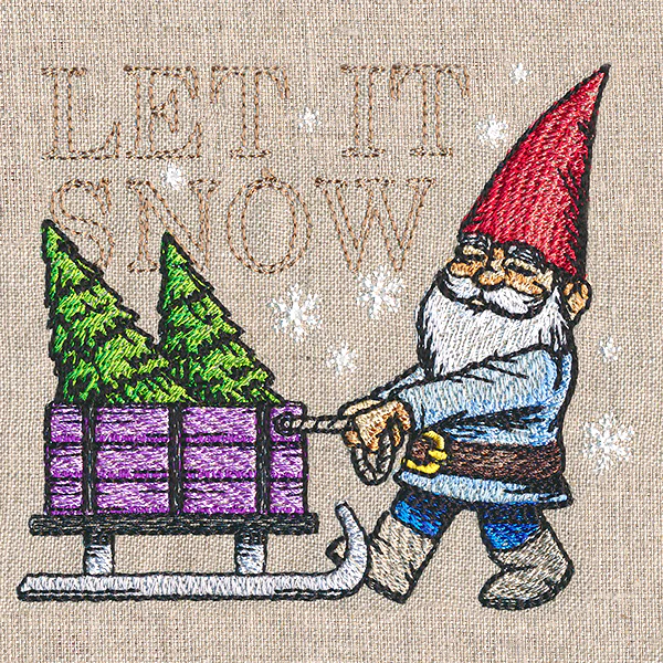 Winter Gnome with Tree Sled - Image 10