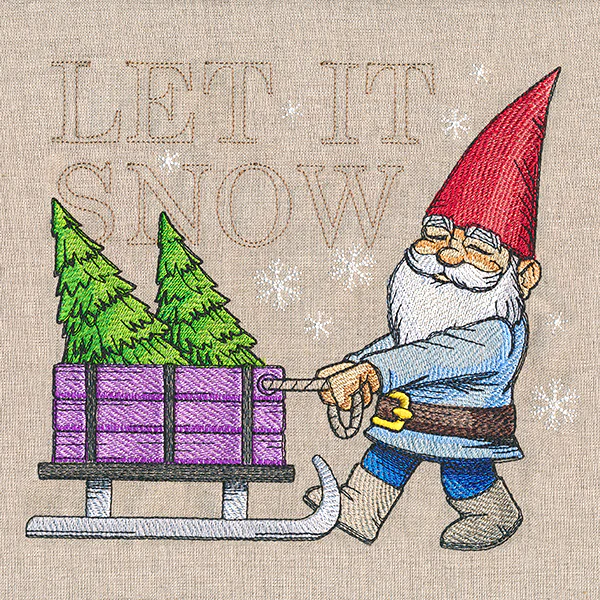 Winter Gnome with Tree Sled - Image 13