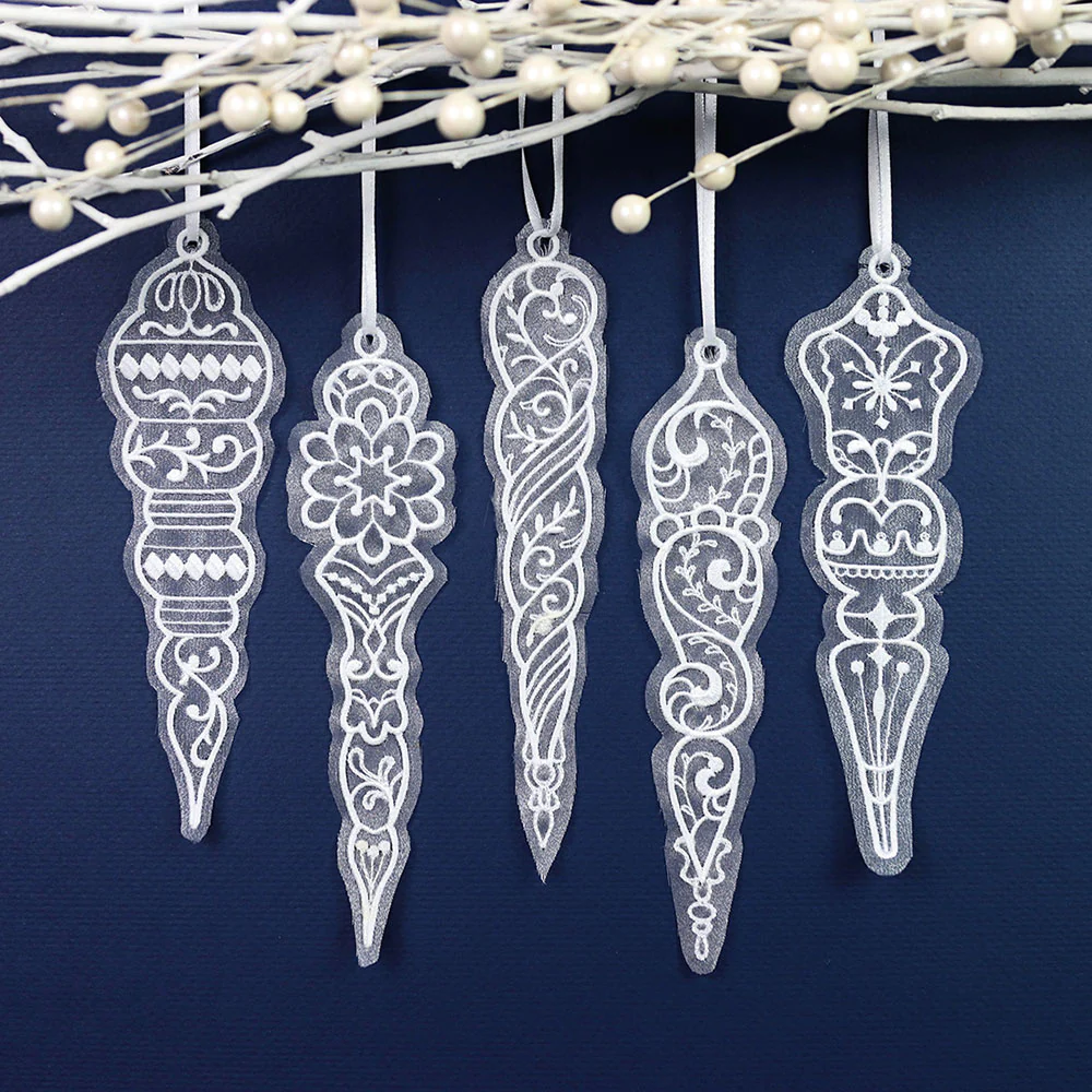 Winter Icicle 1 (Organza) - Image 2
