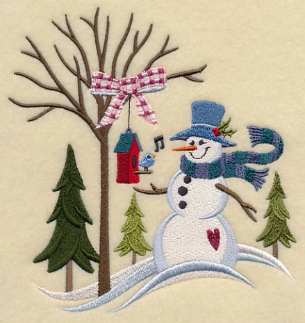 Winter Meadow Snowman - Image 3