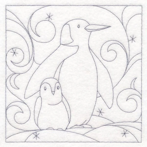 Winter Quilting - Penguin (Double Run) - Image 2