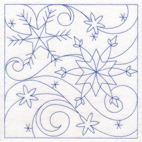 Winter Quilting - Snowflake (Double Run)