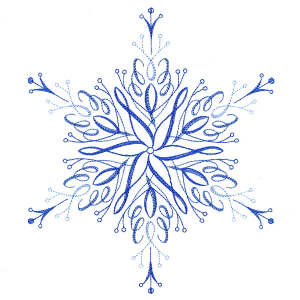 Winter Snowflake Calligraphy 1 - Image 2
