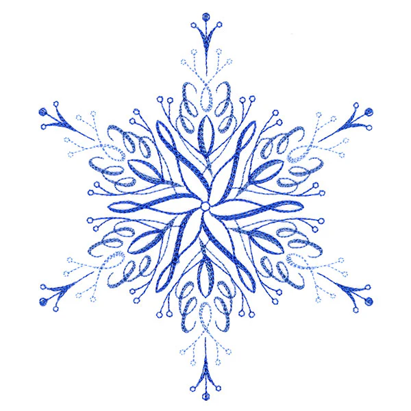Winter Snowflake Calligraphy 1 - Image 3