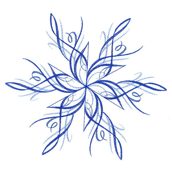 Winter Snowflake Calligraphy 4 - Image 2