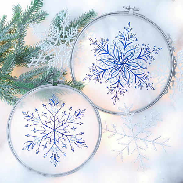 Winter Snowflake Calligraphy 5 - Image 2