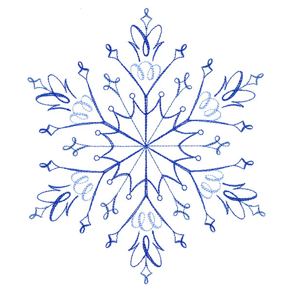 Winter Snowflake Calligraphy 5 - Image 3