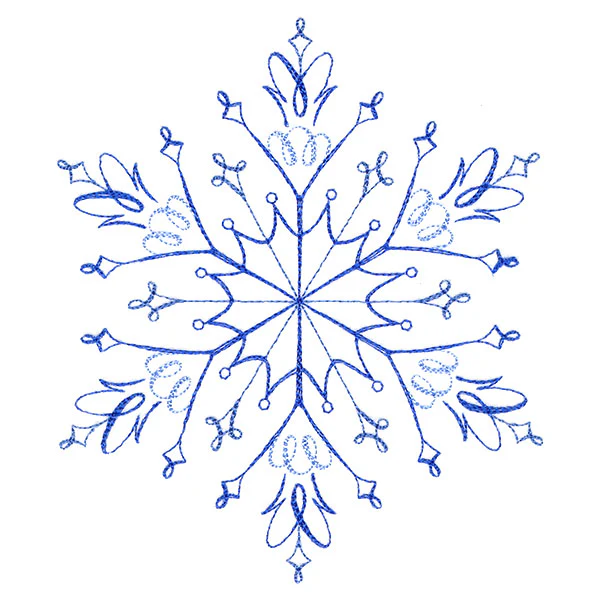 Winter Snowflake Calligraphy 5 - Image 5