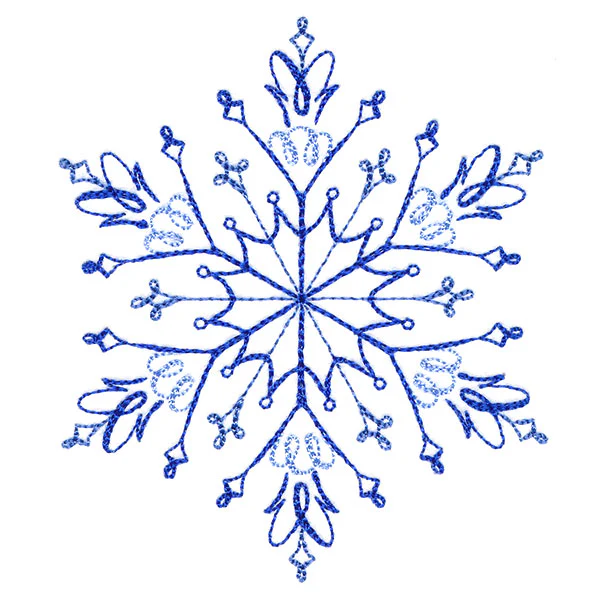Winter Snowflake Calligraphy 5 - Image 7