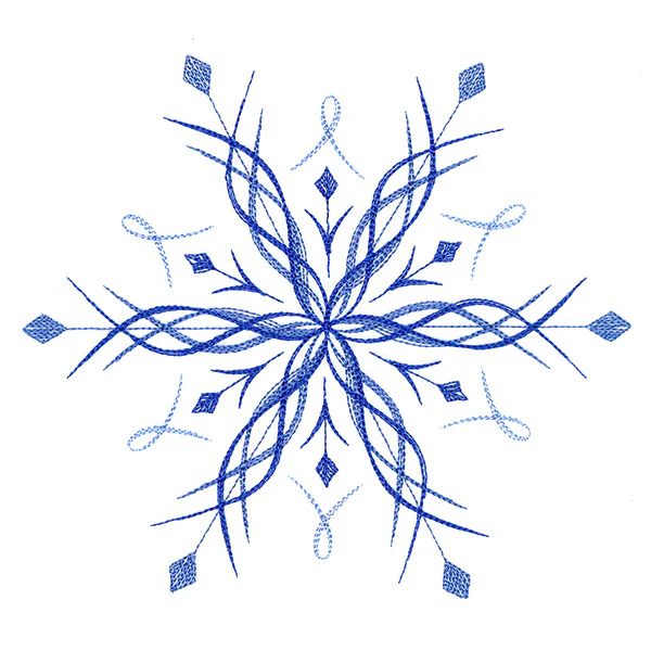Winter Snowflake Calligraphy 6 - Image 3