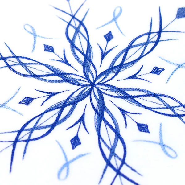 Winter Snowflake Calligraphy 6 - Image 4