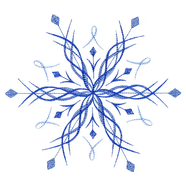 Winter Snowflake Calligraphy 6 - Image 5