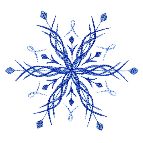 Winter Snowflake Calligraphy 6 - Image 7