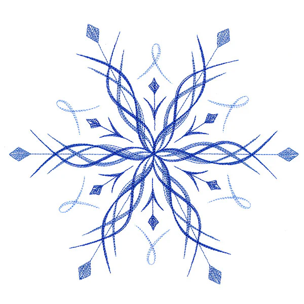 Winter Snowflake Calligraphy 6 - Image 9