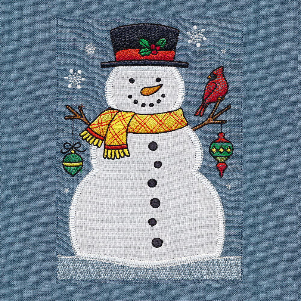 Winter Snowman Build-A-Scene Square 1 (Applique) - Image 5