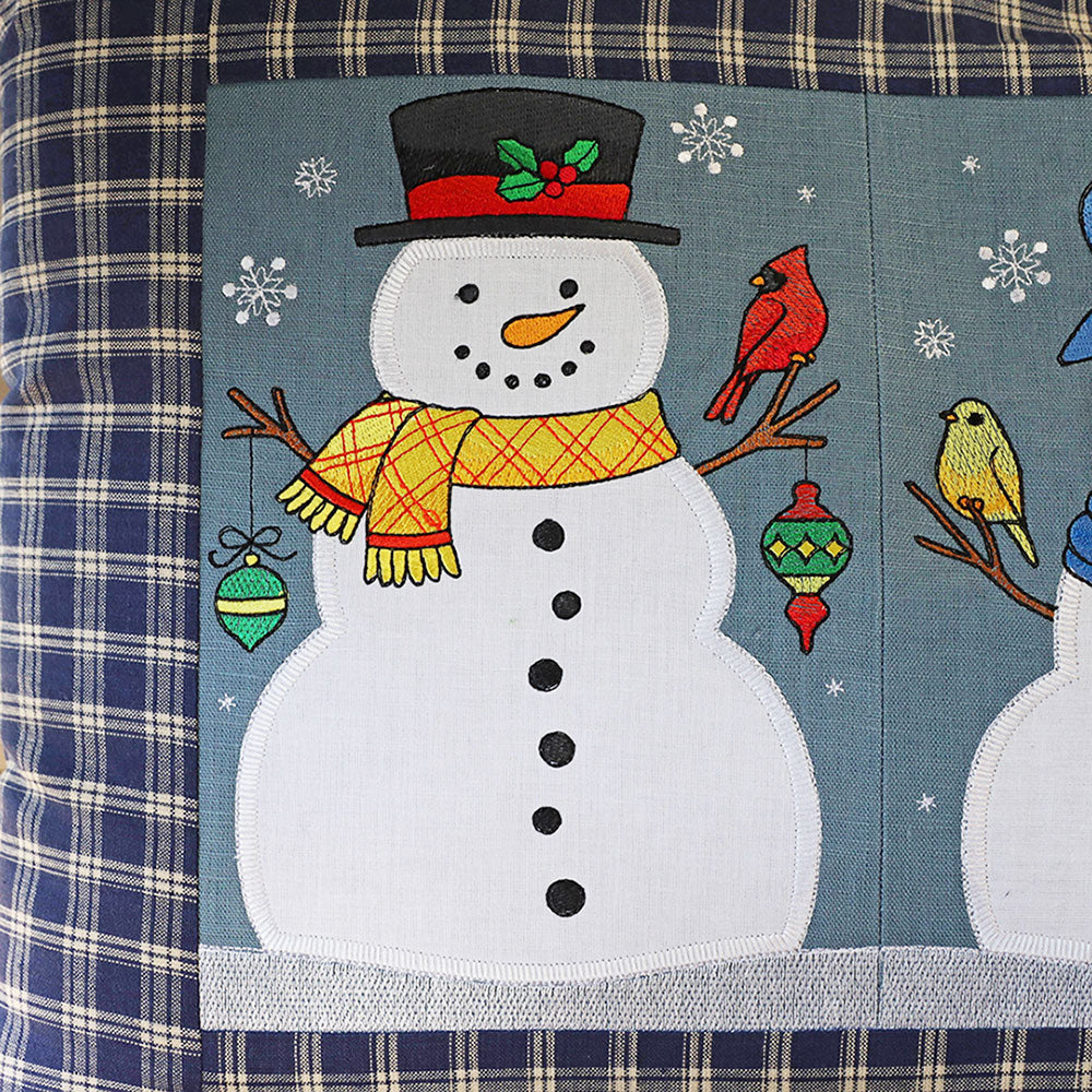 Winter Snowman Build-A-Scene Square 1 (Applique) - Image 6