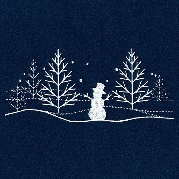 Winter Snowman Scene Border - Image 3