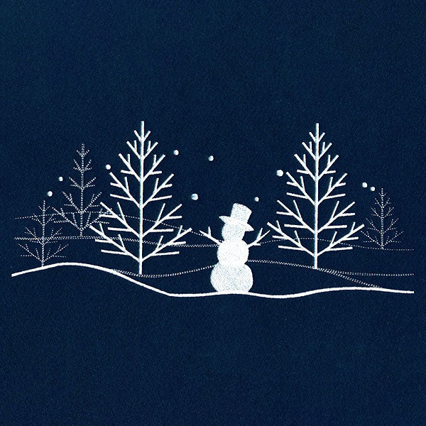 Winter Snowman Scene Border - Image 5