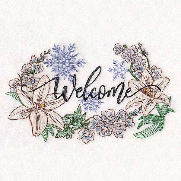 Winter Welcome with Flowers - Image 2