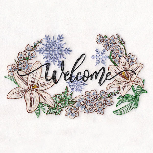 Winter Welcome with Flowers - Image 3