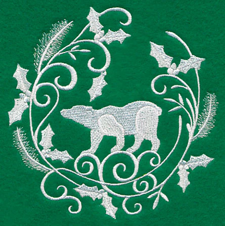 Winter Wonderland Polar Bear (Whitework) - Image 3