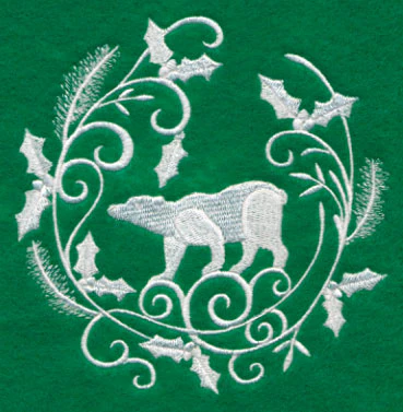 Winter Wonderland Polar Bear (Whitework) - Image 4