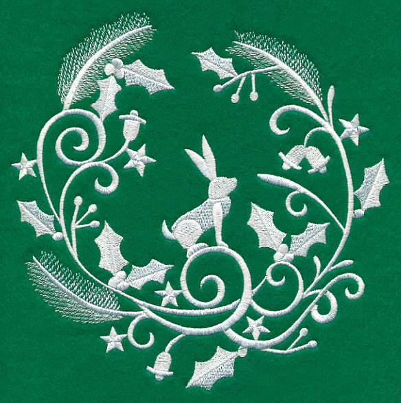Winter Wonderland Rabbit (Whitework) - Image 6