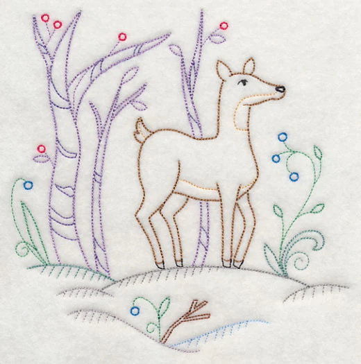 Winter Woodland Doe (Vintage) - Image 2