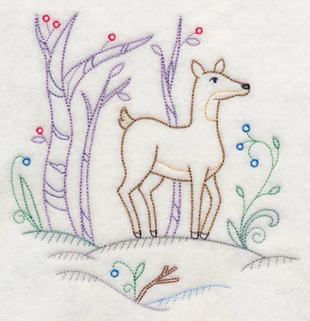 Winter Woodland Doe (Vintage) - Image 3