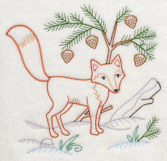 Winter Woodland Fox (Vintage) - Image 2