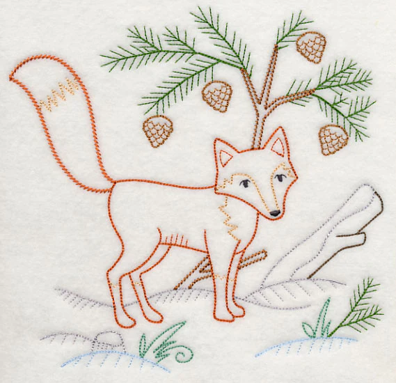 Winter Woodland Fox (Vintage) - Image 5