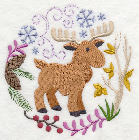 Winter Woodland Moose - Image 3