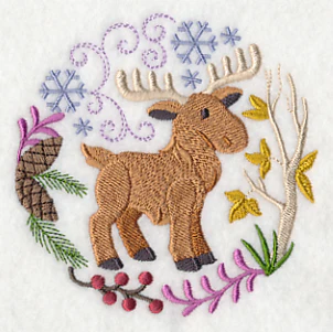 Winter Woodland Moose - Image 5