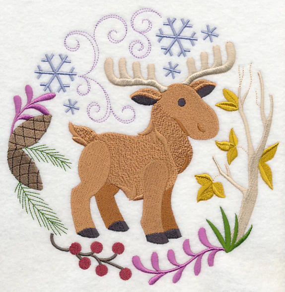 Winter Woodland Moose - Image 6