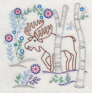 Winter Woodland Moose (Vintage) - Image 4
