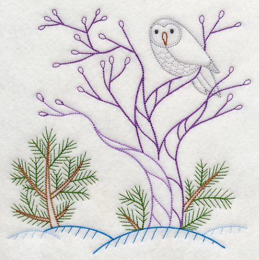 Winter Woodland Owl (Vintage) - Image 2