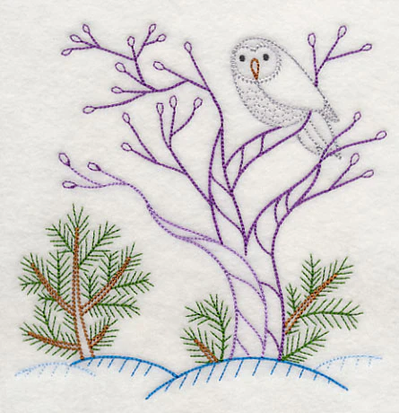 Winter Woodland Owl (Vintage) - Image 3