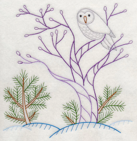 Winter Woodland Owl (Vintage) - Image 5