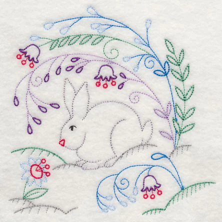 Winter Woodland Rabbit (Vintage) - Image 3