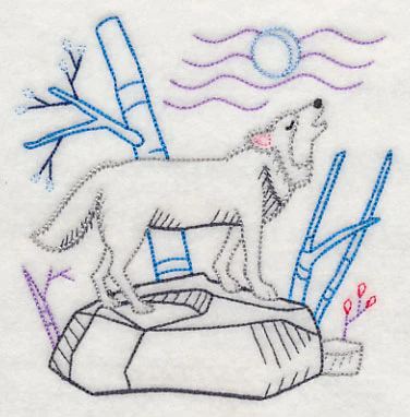 Winter Woodland Wolf (Vintage) - Image 4